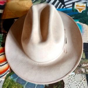 Vintage stetson cream hat 7 1/8"